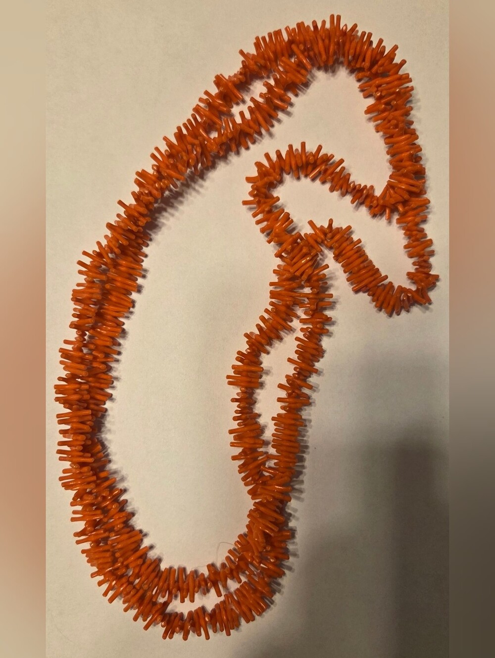 Vintage Faux Coral Necklace